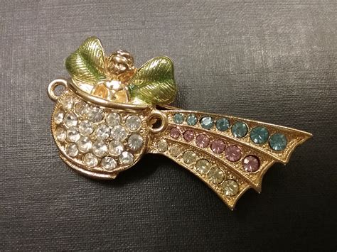 Kirks Folly Pot Ogold And Rainbow Brooch Collectors Weekly