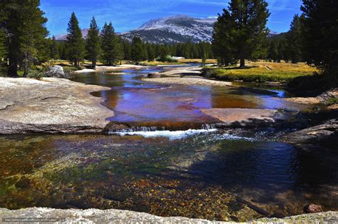 Download Wallpaper Tuolumne River Yosemite National Park Landscape