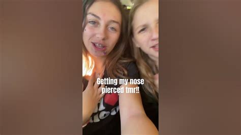 getting my nose pierced tmr 😝 youtube