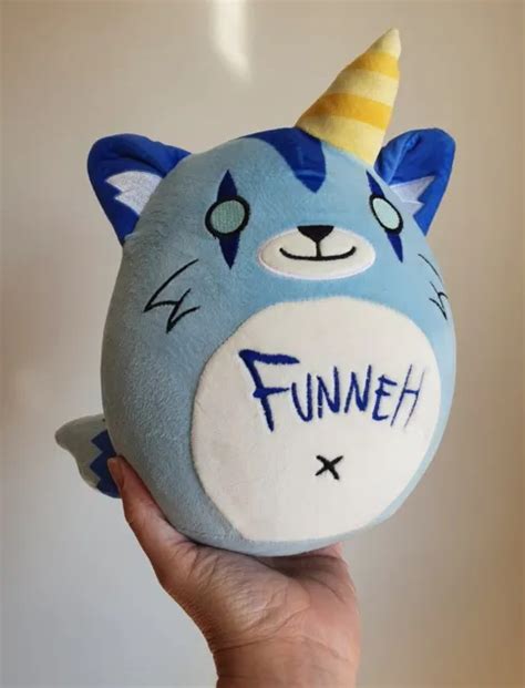 Itsfunneh The Krew Blue Funneh Plushie Squishable Plush 10 Anime