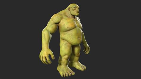 3d Model Character Troll Body Base Vr Ar Low Poly Cgtrader