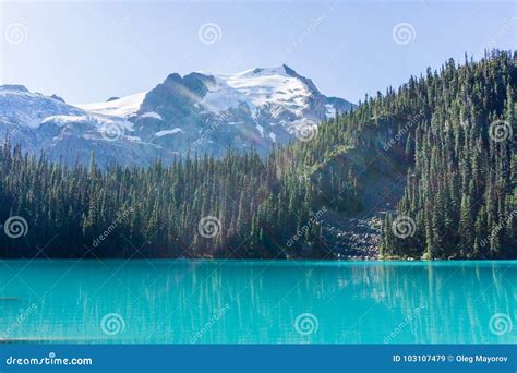 Joffre Lake In British Columbia Canada At Day Time Stock Image