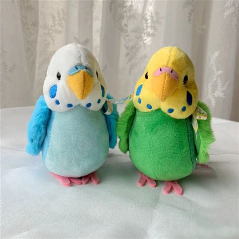 Budgie Plush Parakeet Stuffed Animal Birds Plushie Soft Toys