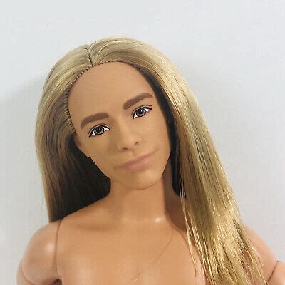 Nude Barbie Hybrid Ken Doll Articulated Made To Move Body Fashionistas