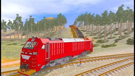 Red Train Walking In The Forest Alone Trainz Railroad Simulator 2019