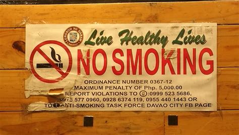 Anti Smoking Task Force Davao No Smoking And Live Healthy Lives Davao Life