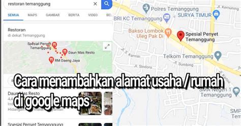 Lokasi yang anda tandai akan disimpan dan ditampilkan pada tampilan peta anda. Cara menambahkan alamat rumah/tempat usaha di google maps - Sobat Lima