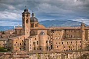 Urbino the home of Raphael Old Urbino, Italy, Cityscape at Dull Day ...