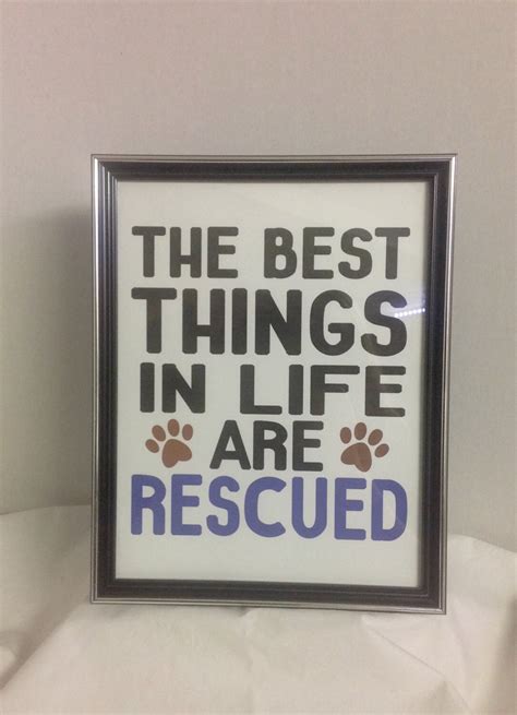 The Best Things In Life Are Rescued Wall Decor Dog Cat