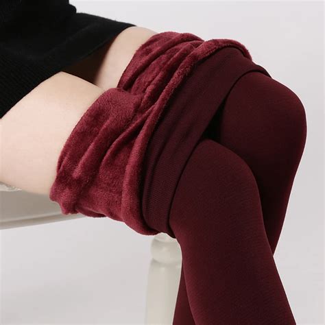 S 3xl High Elastic Waist Winter Plus Velvet Thicken Womens Leggings Warm Pants Good Quality