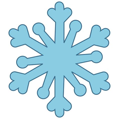 Blue Snowflake Outline Clipart Clipart Best Clipart Best