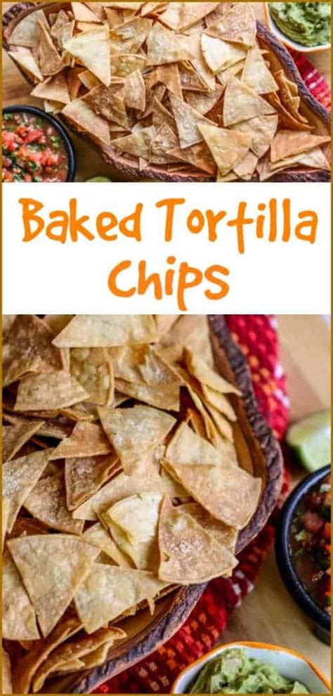Combine cinnamon and sugar in a small bowl. Baked Tortilla Chips-Homemade healthy tortilla chips