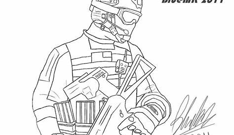 Call of Duty Coloring Pages MW3 Frost by bluemk - Free Printable