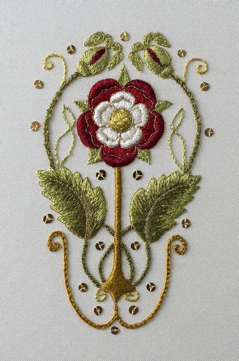 tudor rose crewel embroidery silk ribbon embroidery embroidery kits