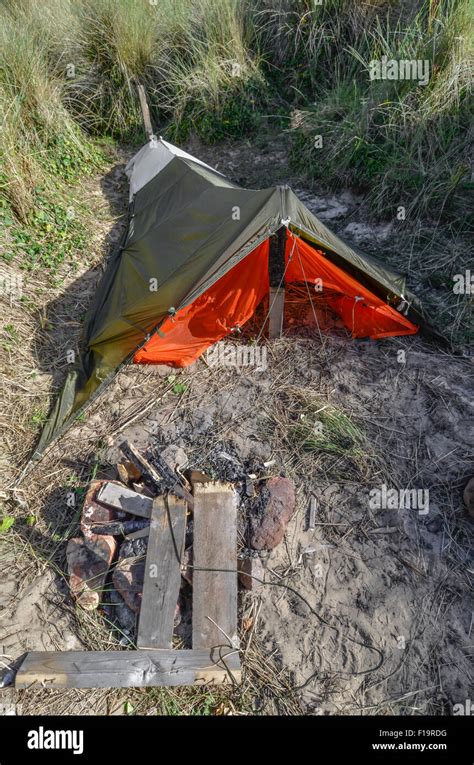 Survival Concept Survival Shelter Constructed Of 5 Gores Of A