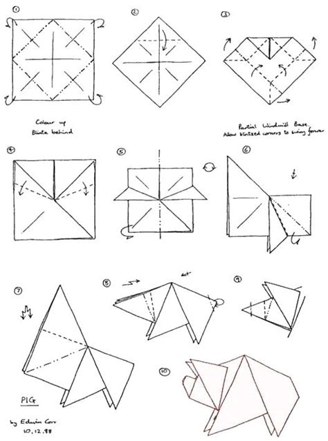 Origami Coloring Pages At Free Printable Colorings