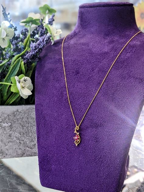 Ruby And Diamond Necklace Ashley Adams Jewellers