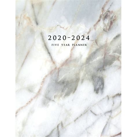 2020 2024 Five Year Planner Large 60 Month Schedule Organizer With Marble Cover Volume 3