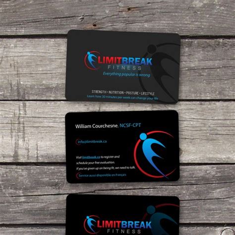 With 126+ credit card features compared, finding the best card for you is as easy as looking at one single number. Credit card-looking professional fitness coach business card! | Stationery contest