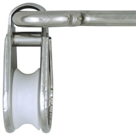 Flag Pulley Vertical Mount Silver