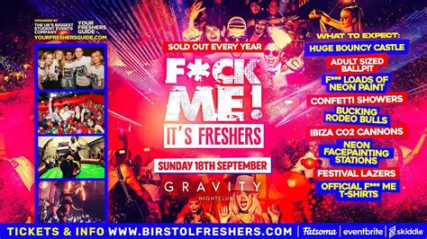f ck me its freshers bristol freshers 2022 gravity nightclub bristol 18 september to 19