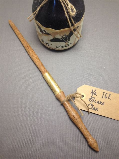 Wood Magic Wand No. 162 Glare Oak Wizard Scepter Witch Staff | Etsy