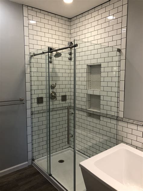 10 White Subway Tile With Gray Grout In Bathroom The Perfect