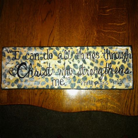 Transferred Scrapbook Paper Onto Canvas And Then Wrote Bible Verse