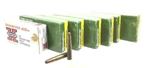 Lot 140 Rds Remington And Winchester 35 Cal Rifle Ammo