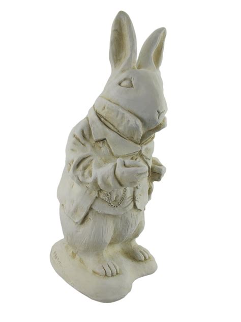 Buy Things2die4 Alice In Wonderland White Rabbit Garden Statue Museum