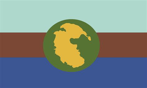 I Made Flag Of Foreign Trade I Used Pangea Because It Represents Uniting All Countries And