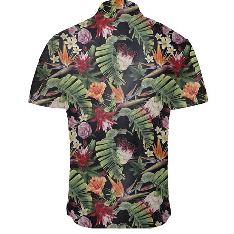 Hawaiian Shirt Tropical Flowers Watercolor Shirt Gaicness