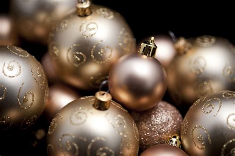 Photo Of Gold Bauble Ornament Background Free Christmas Images