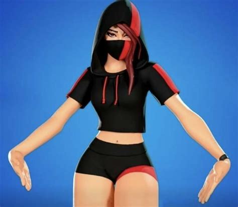 Ninja Girl Black Red Skin Fortinite Gamer Pics Gamer Girl Hot