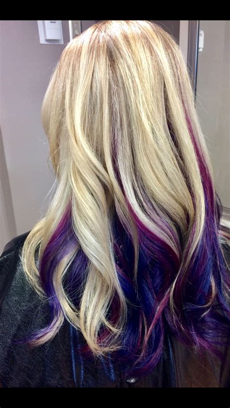 It's as simple as that! Peekaboo highlights blonde hair pink streaks purple ...