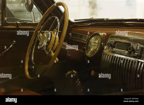 Background Interior Detail Of A Vintage Car Stock Photo Alamy