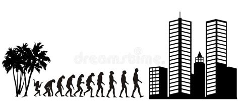 Human Evolution 2 Stock Illustration Illustration Of Generation 2626786