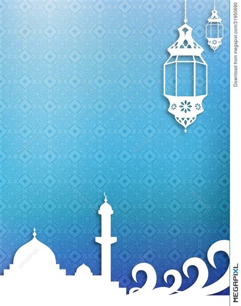 Background Mentahan Pamflet Pengajian Islamic Png Images Vector And