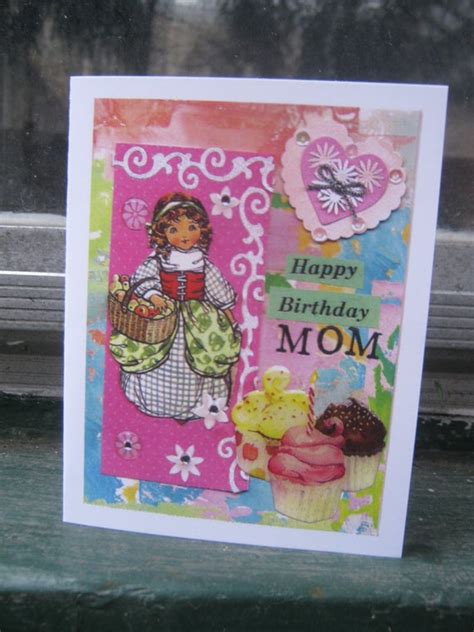 Because it's the happy thoughts—and efforts—that counts. Handmade Greeting Card Happy Birthday Mom