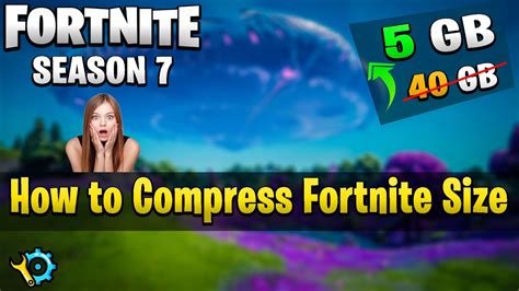 How To Compress Reduce Decrease Size Of Fortnite From Epic Games