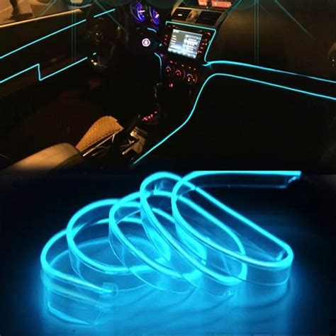 Leadtops Car Interior Light Decorative Lamp El Wiring Neon Strip Auto