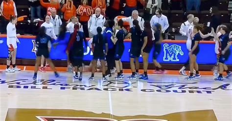 Shocking Moment College Basketball Star Is Left On The Floor By Punch
