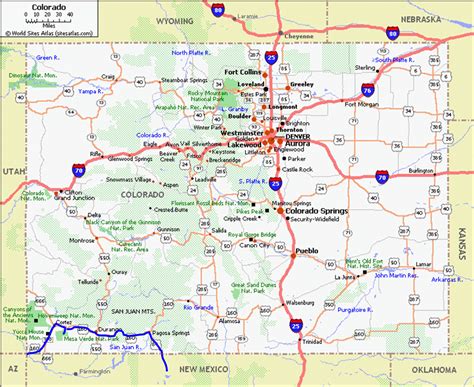 I 70 Mile Marker Map Colorado