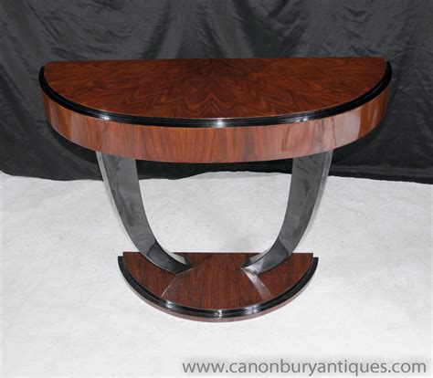 Art Deco Oggee Console Table Rosewood Hall Tables