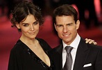 U.S. actor Tom Cruise and his wife Katie Holmes pose on the red carped ...