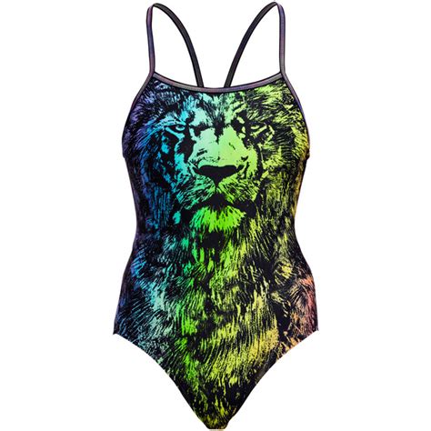 small classic funkita single strap one piece swimsuit women lion eyes