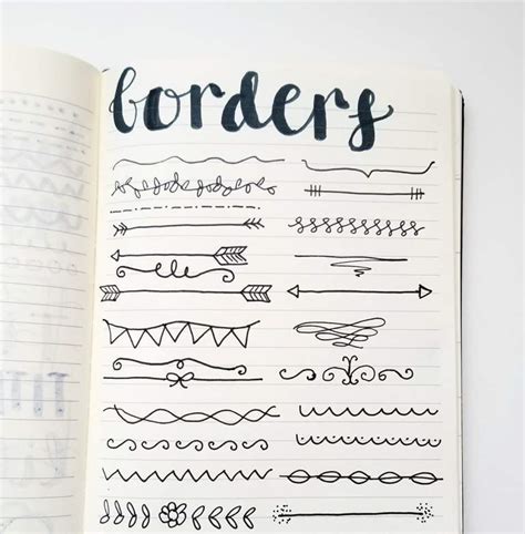 Borders For Bullet Journal