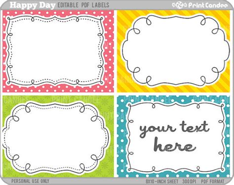 6 Best Images Of Printable Large Label Templates Free Label Template