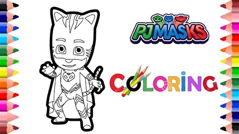 Pj masks coloring pages | how to draw catboy, gekko and owlette. Pin on Coloring for kids