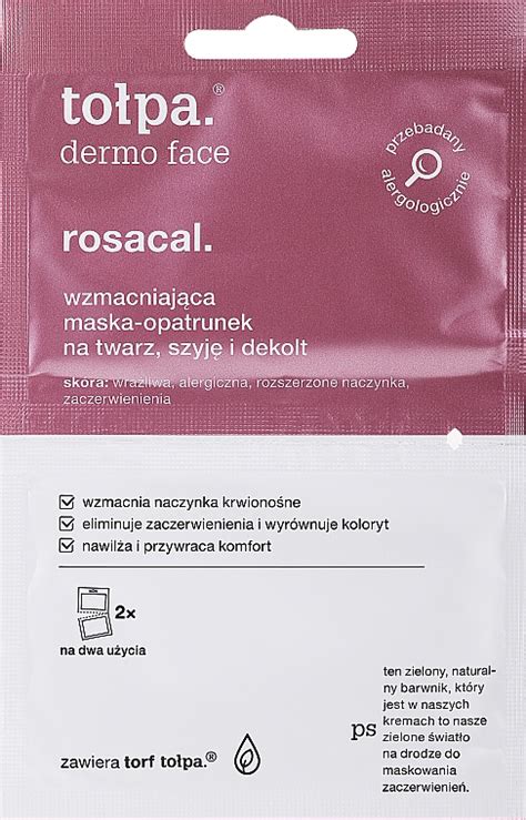 Tolpa Dermo Face Rosacal Face Mask Укрепляющая маска для лица купить по лучшей цене в Украине